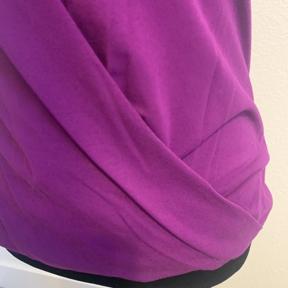 White House Black Market Purple Draped Waist Tank Top Women's Size XXS - Picture 6 of 12